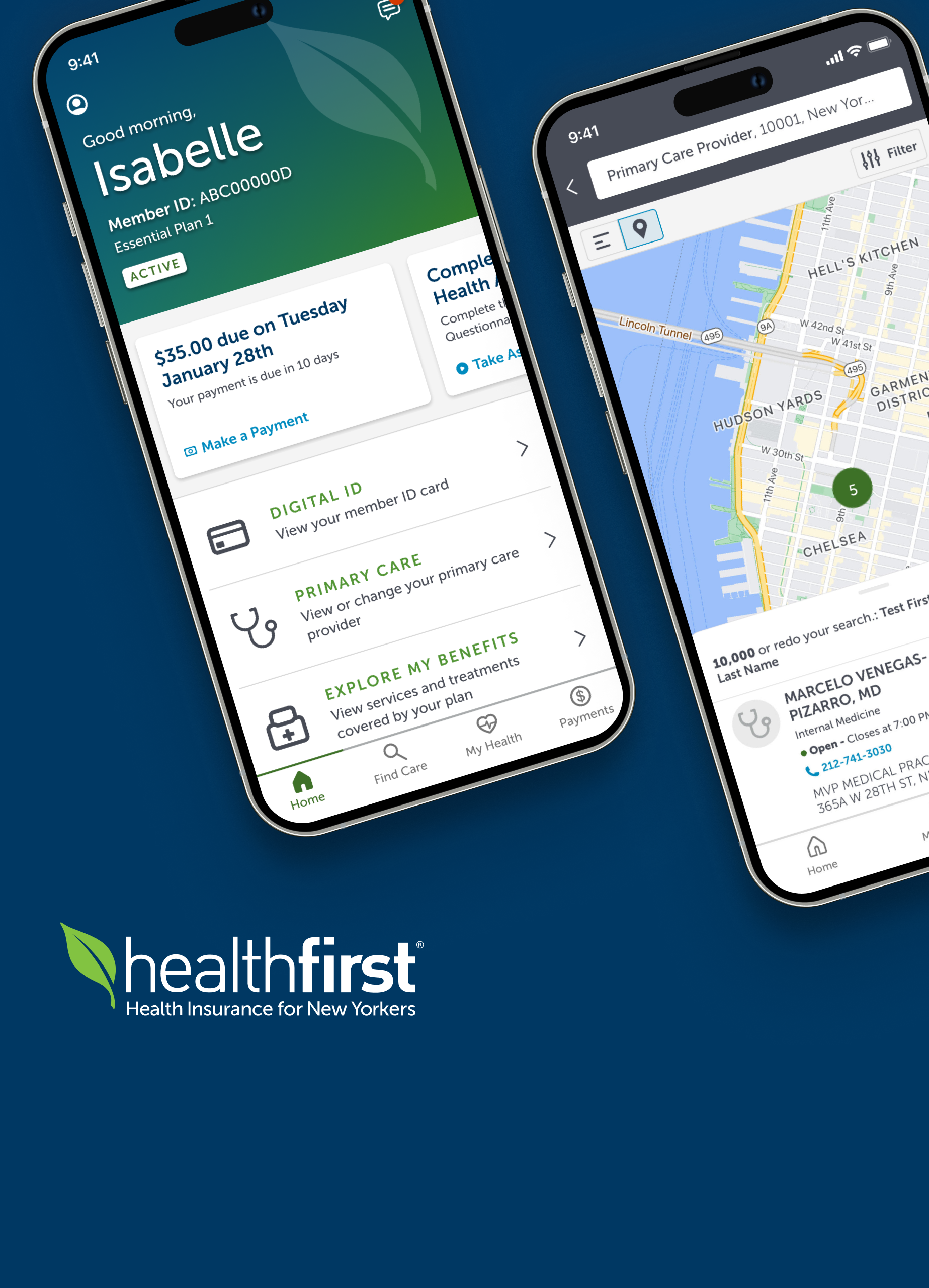 Healthfirst Mobile App Feature